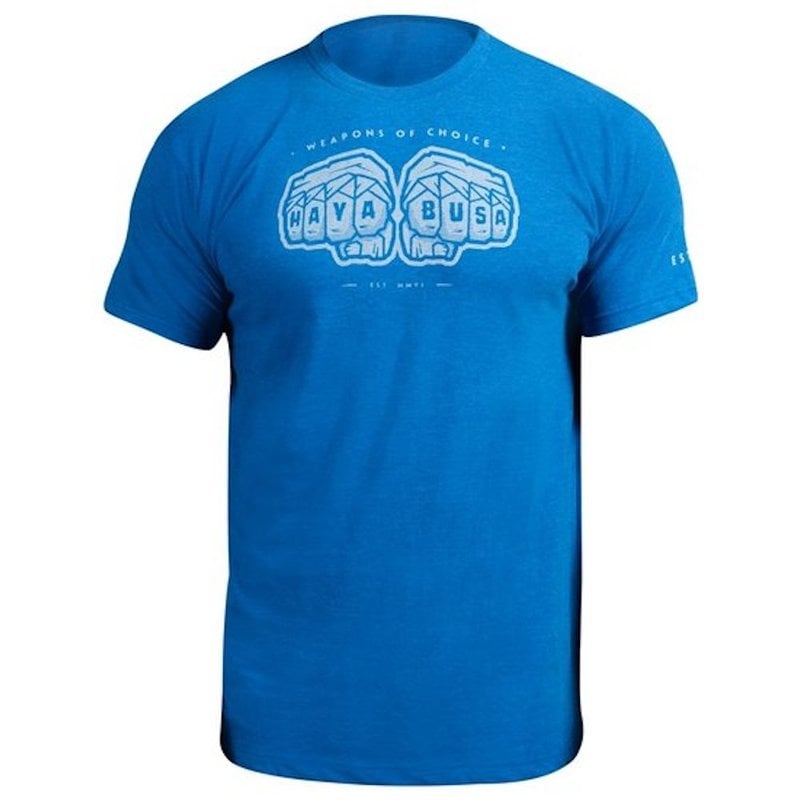 Hayabusa Hayabusa Weapons of Choice T-shirt Blau Martial Arts Kleidung