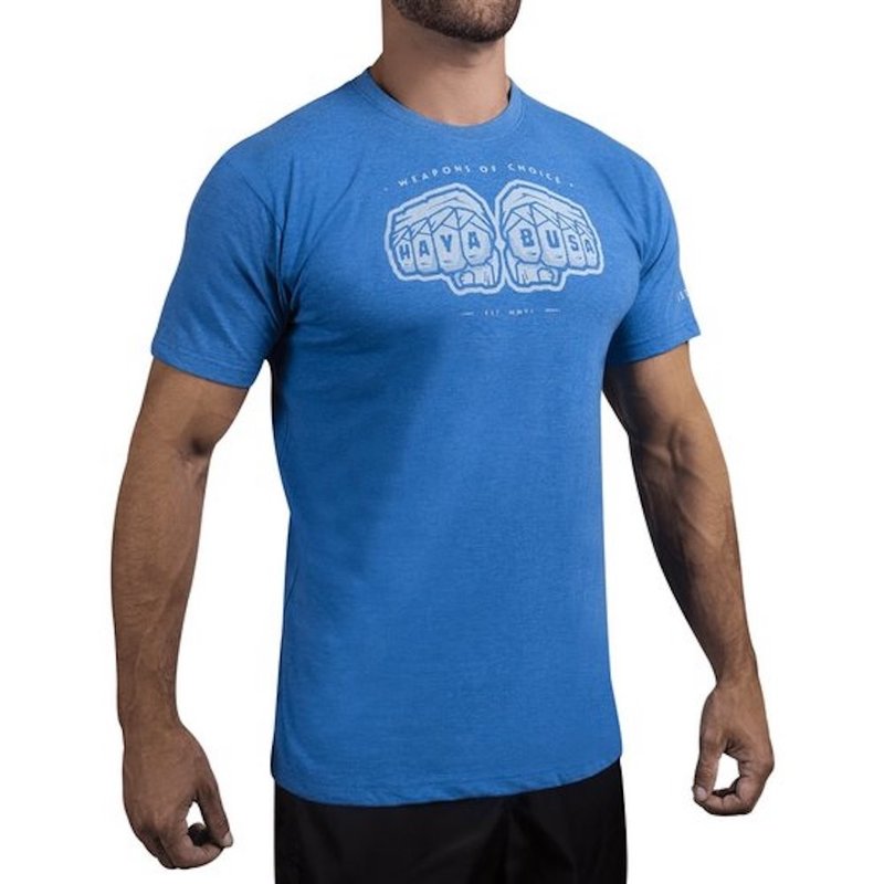 Hayabusa Hayabusa Weapons of Choice T Shirt Blue Martial Arts T Shirts