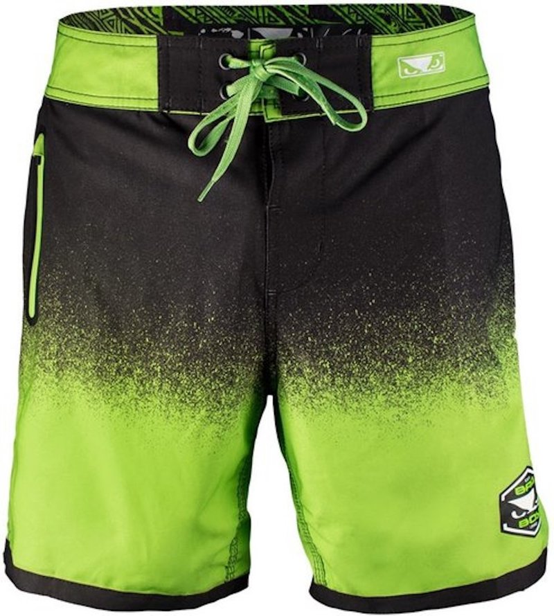 Bad Boy Bad Boy HI-TIDE Hybrid Zwem- Training Shorts Zwart Groen