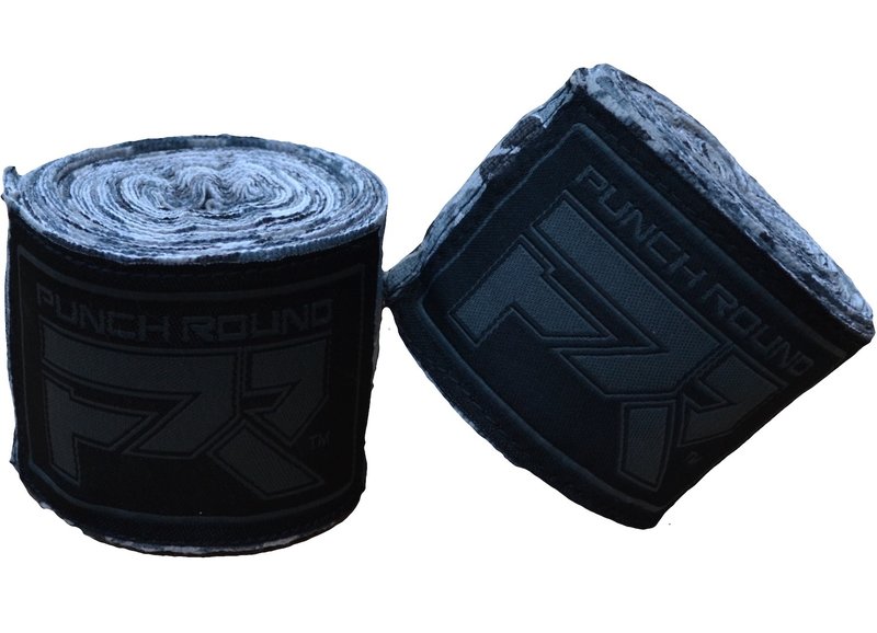 PunchR™  Punch Round TreX Boxing Handwraps Camo Black Grey