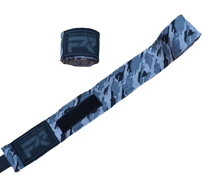 PunchR™  Punch Round TreX Boxbandagen Camo Schwarz Grau