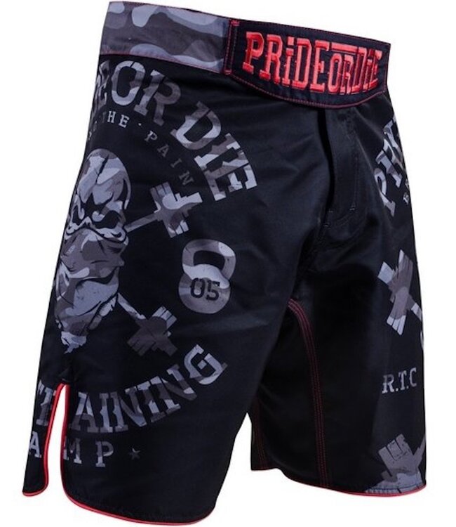 PRIDE or DIE MMA Fightshorts RAW TRAINING CAMP Urban