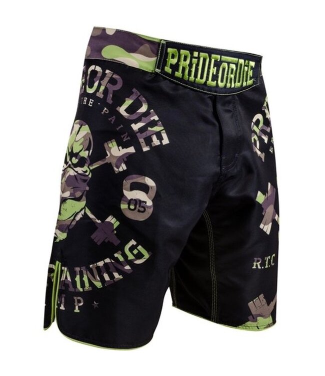 PRIDE or DIE MMA Fightshorts RAW TRAINING CAMP Jungle