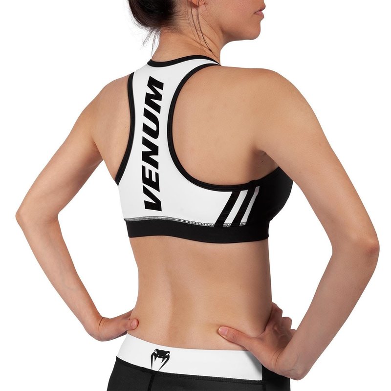 Venum Power 2.0 Bra Black White Women Sportswear - FIGHTWEAR SHOP EUROPE