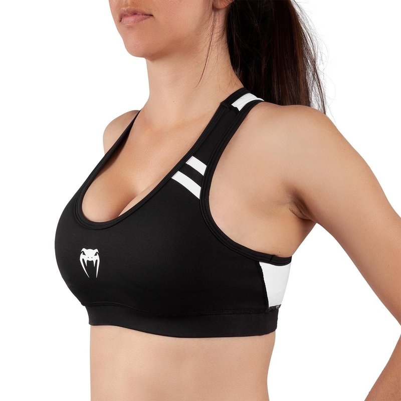 Venum Power 2.0 Bra Black White Women Sportswear - FIGHTWEAR SHOP