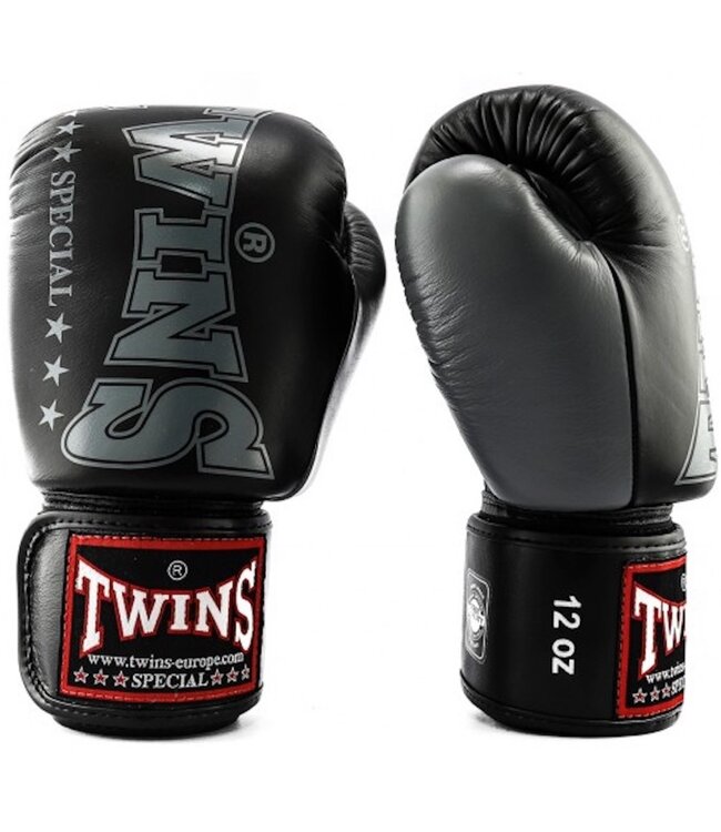 Twins Special Twins Fightgear Boxing Gloves BGVL 8 Black Leather