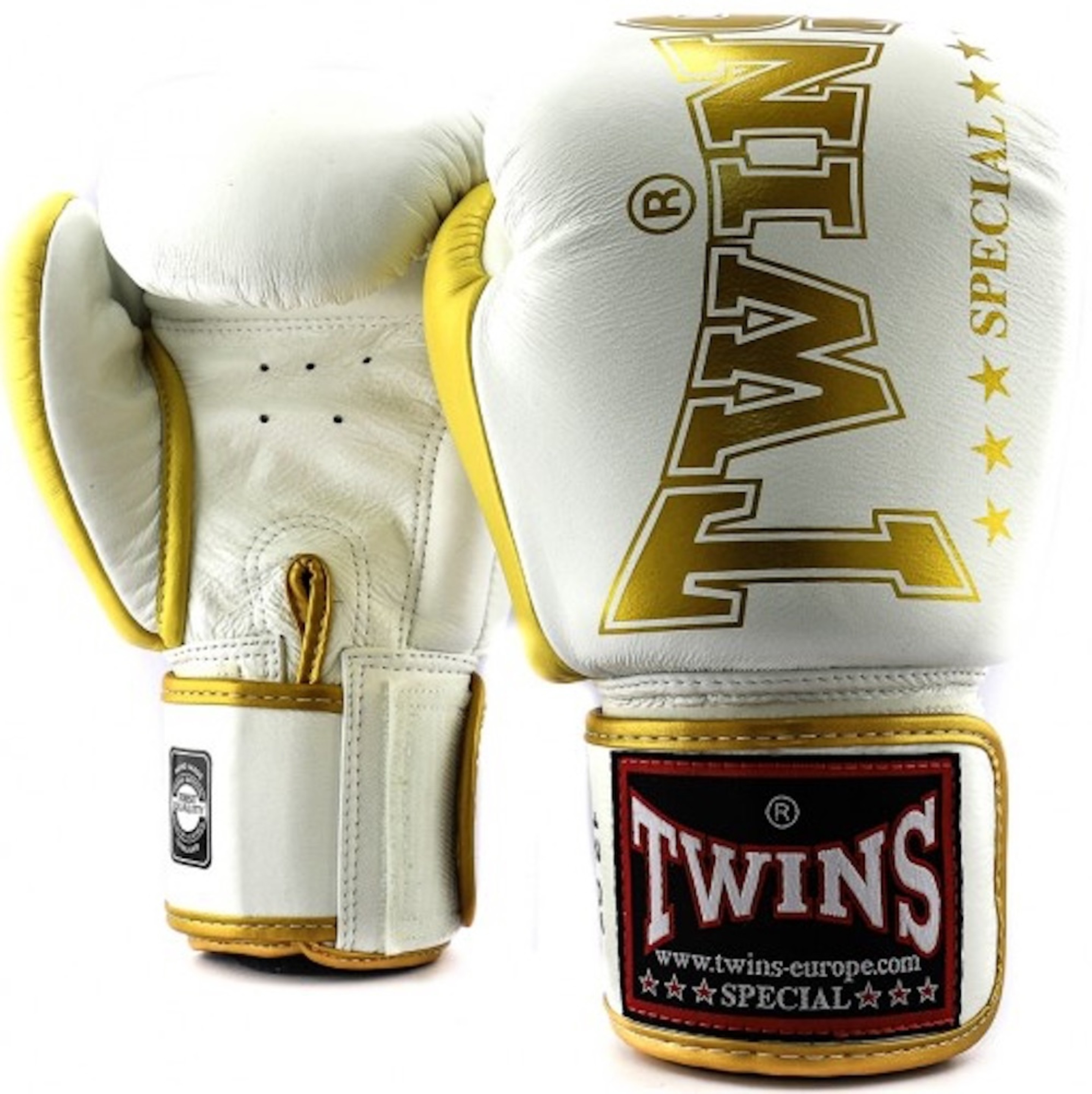 Twins Special Fightgear Boxing Gloves BGVL 8 White Gold FIGHTWEAR