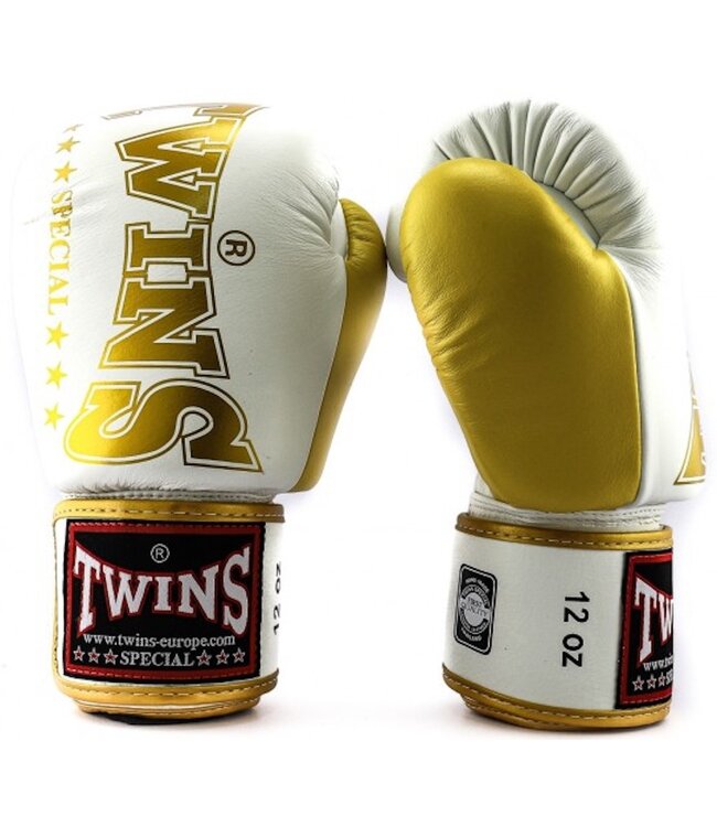 Twins Special Boxing Gloves BGVL8 White Gold