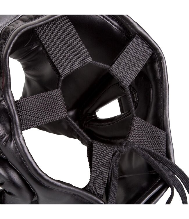 Venum Elite Iron Headgear Black Red Grey Head Protection