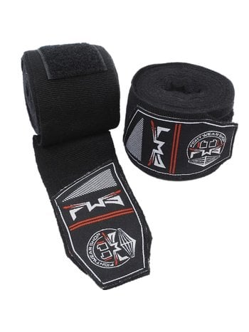 Fightwear Shop FWS Boxing Hand Wraps Perfect Stretch 260 cm Black