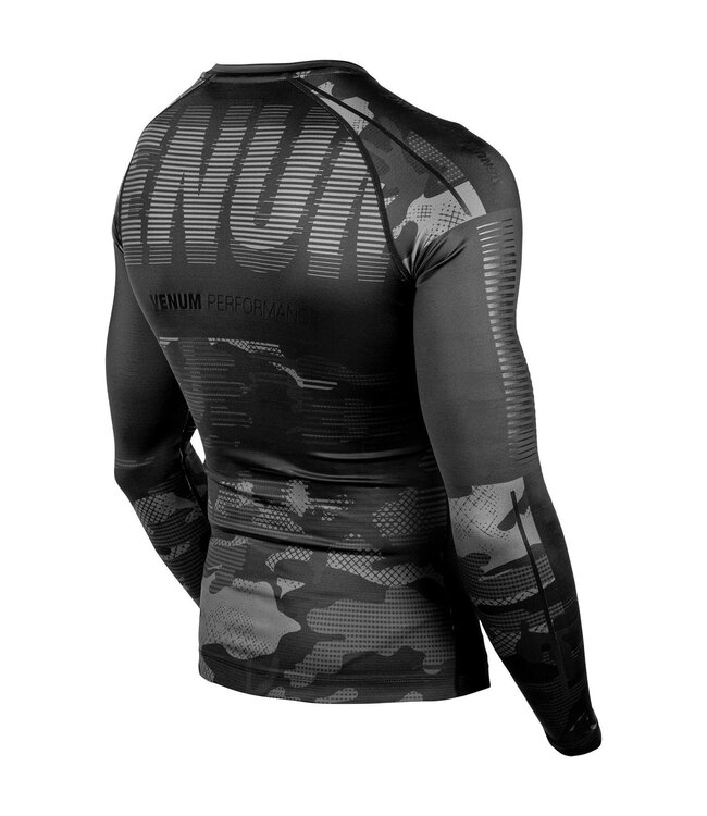 Venum Tactical Rash Guard L/A Kompressionshemd Camo Schwarz