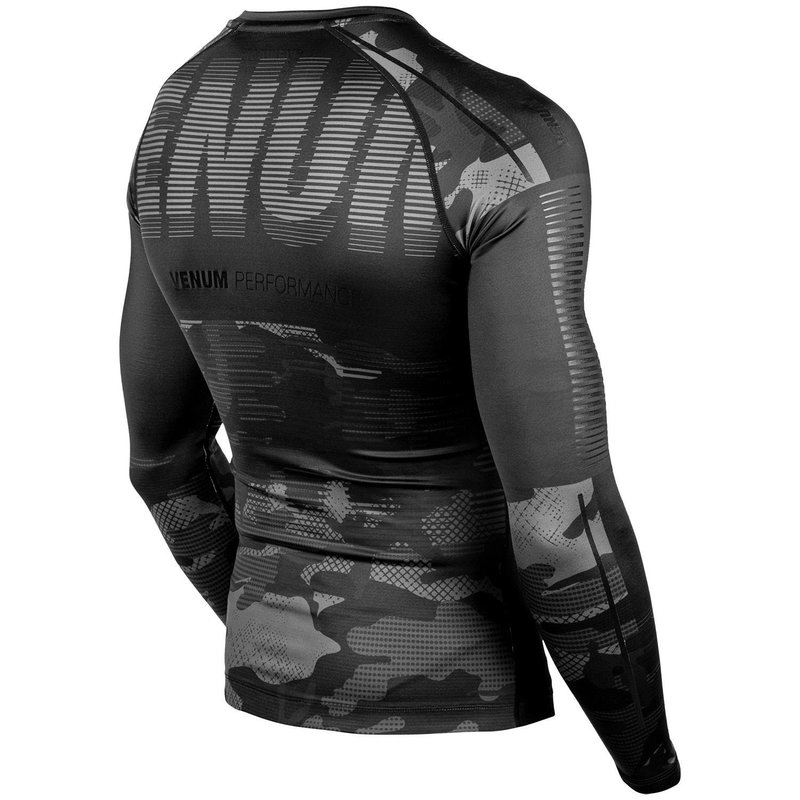 Venum Venum Tactical Rash Guard L/S Compression Shirt Camo Black