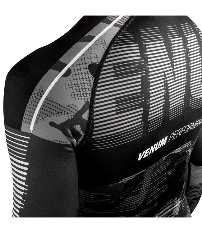 Venum Tactical Rash Guard L/S Compression Shirt Urban Camo Black