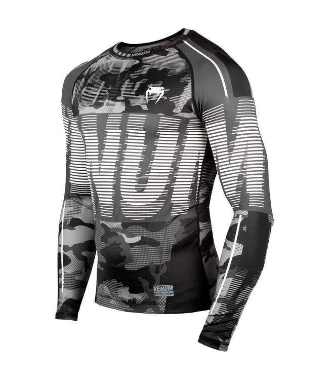 Venum Tactical Rash Guard L/S Compression Shirt Urban Camo Black