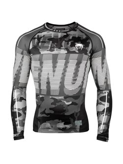 Venum Venum Tactical Rash Guard L/S Compression Shirt Urban Camo Black