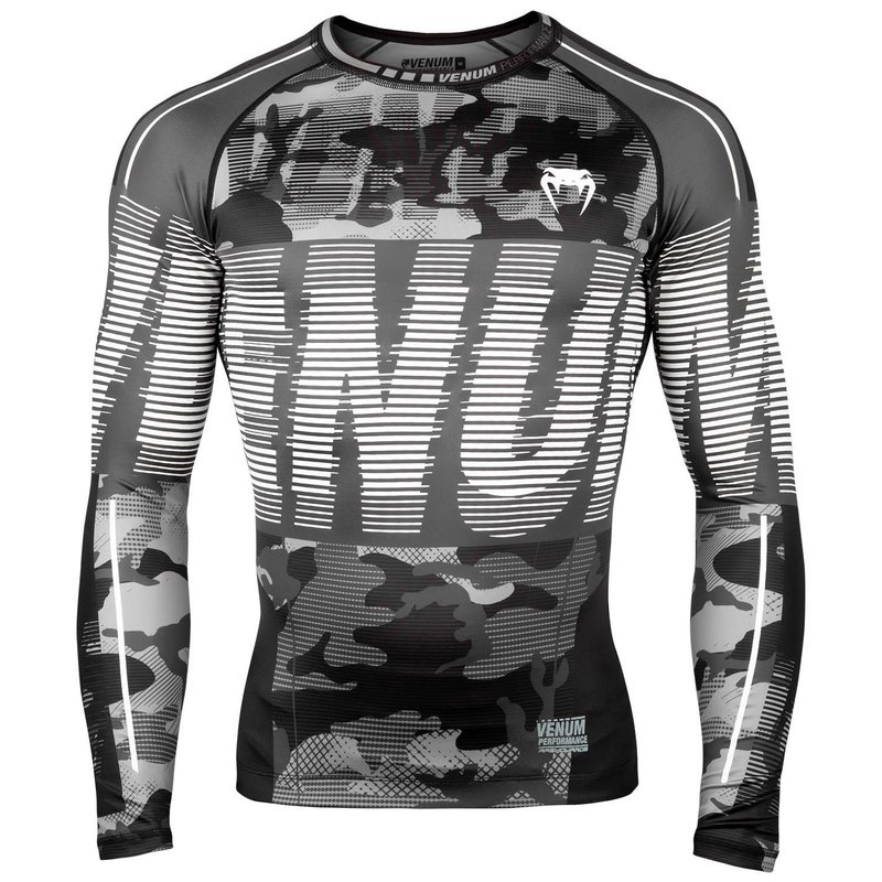 Venum Venum Tactical Rash Guard L/A Kompressionshemd Urban Camo Schwarz