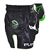 PunchR™  Punch Round NoFear Kickboxing Shorts Black Neo Green