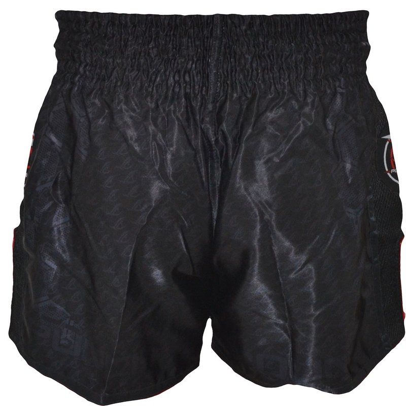 PunchR™  Punch Round NoFear Muay Thai Kickboks Broek Zwart Rood