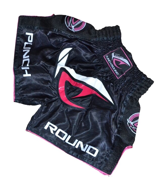 PunchR NoFear Damen-Kickboxhose Schwarz Pink