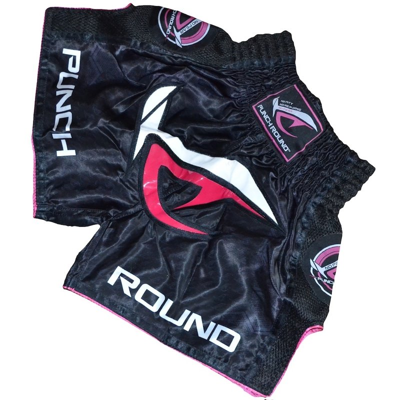 PunchR™  Punch Round NoFear Dames Kickboks Broek Zwart Roze