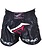 PunchR™  Punch Round NoFear Damen Muay Thai Kickboxing Short Schwarz Rosa