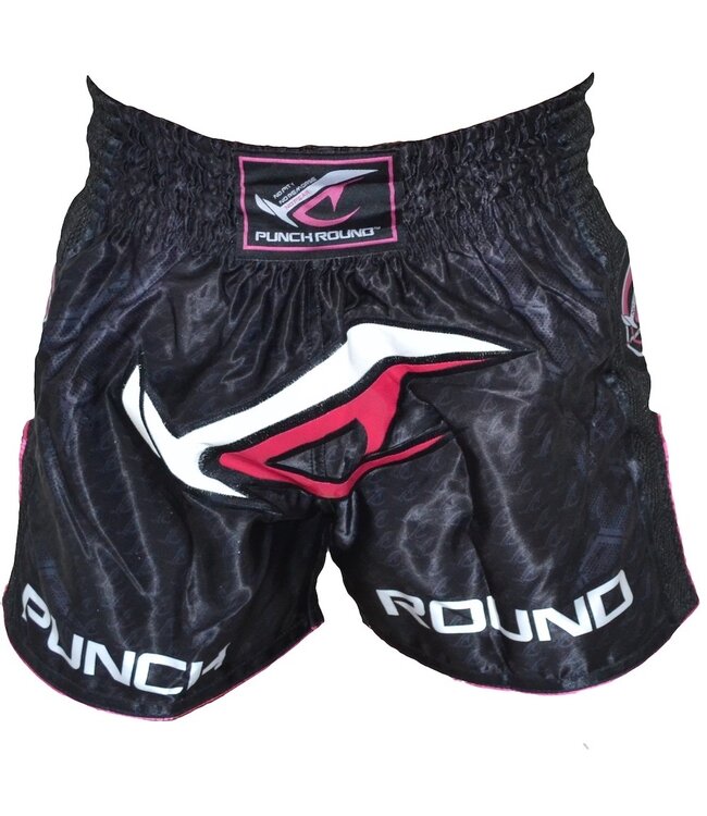 PunchR NoFear Damen-Kickboxhose Schwarz Pink