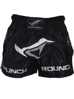 PunchR™  Punch Round NoFear Thaiboxing Short Black Grey