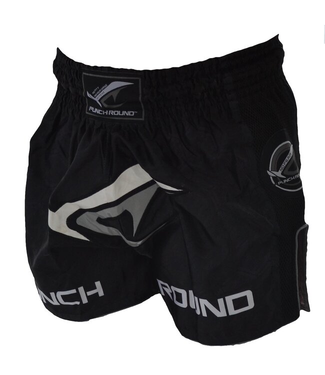 PunchR NoFear Kickboxing Muay Thai Shorts Black Gray