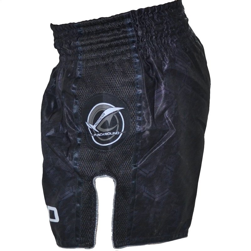 PunchR™  Punch Round NoFear Thaiboxing Short Black Grey