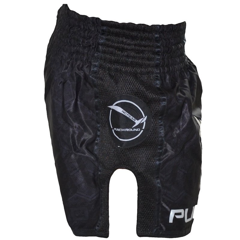 PunchR™  Punch Round Kickboks Broekjes NoFear Zwart Wit