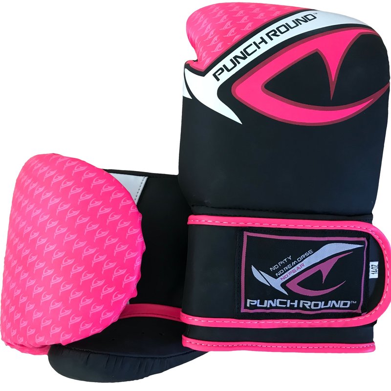 PunchR™  Punch Round No-Fear Boxhandschuhe Schwarz Rosa