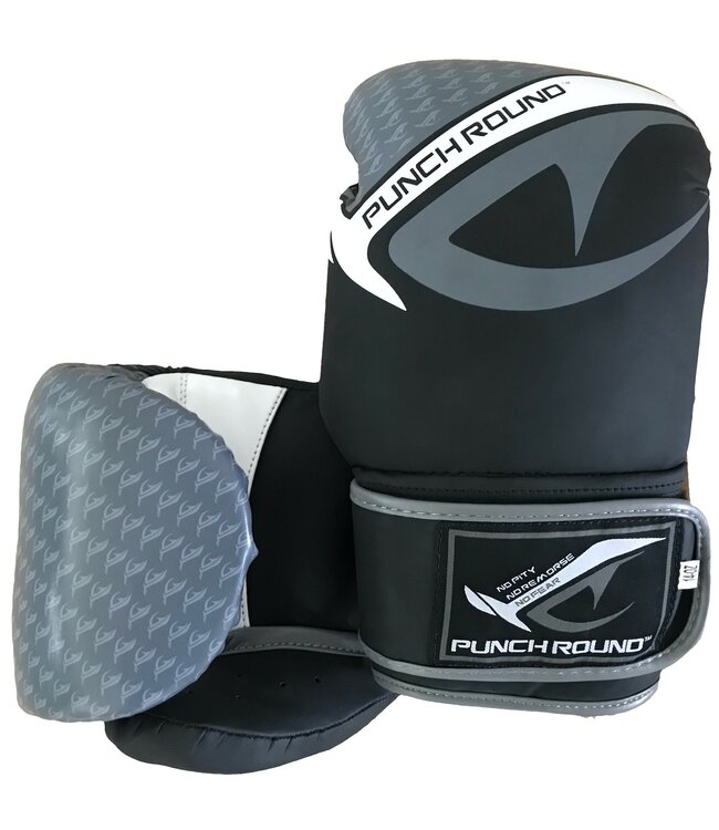 PunchR™  Punch Round No-Fear Boxhandschuhe Schwarz Grau