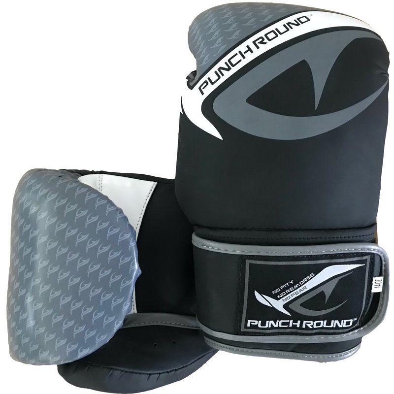 PunchR™  Punch Round No-Fear Boxhandschuhe Schwarz Grau