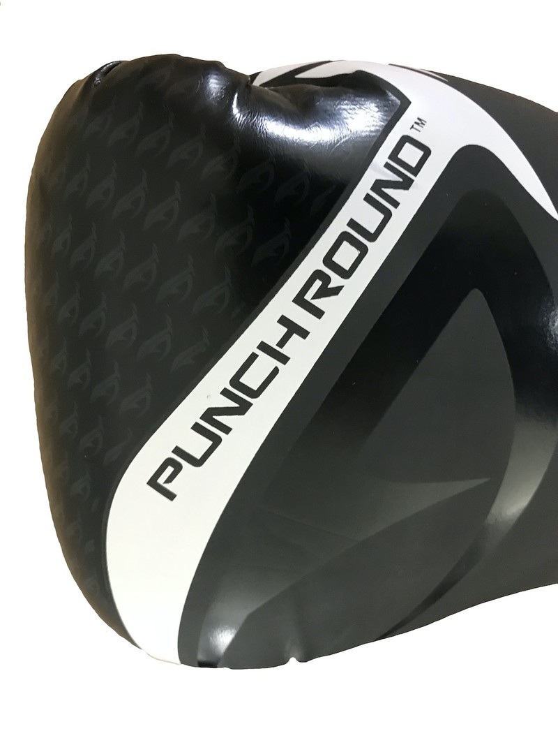 PunchR™  Punch Round No-Fear Boxing Gloves Black White