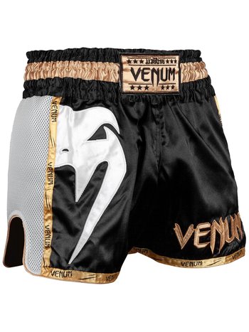 VENUM SHORT DE MUAY THAI VENUM GIANT noir/jaune fluo - KAMAH NUTRITION