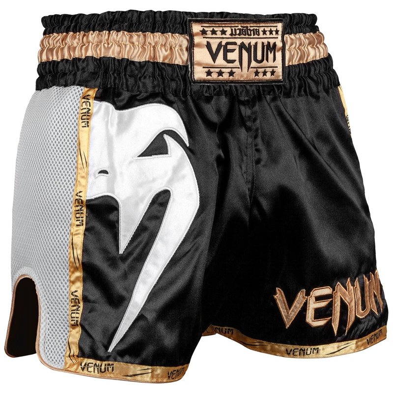 Venum Venum Muay Thai Shorts Giant Schwarz Gold Weiss