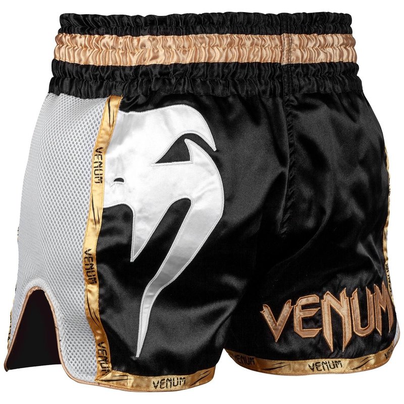 Venum Venum Muay Thai Shorts Giant Schwarz Gold Weiss