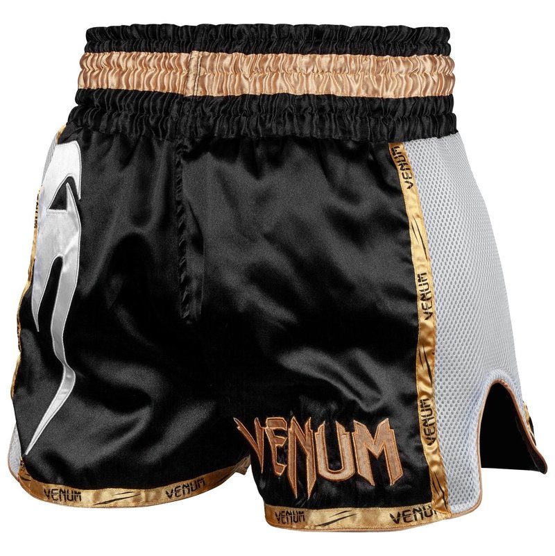 Venum Venum Muay Thai Shorts Giant Schwarz Gold Weiss