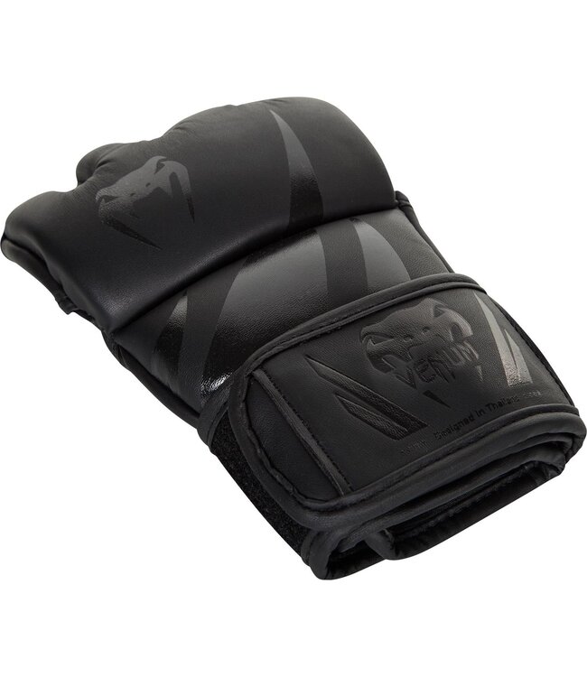 Venum MMA Handschuhe Challenger Schwarz Schwarz Pu Leder