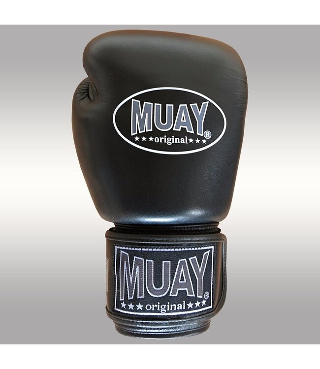 MUAY® MUAY® Original Leder Boxhandschuhe Schwarz Schwarz