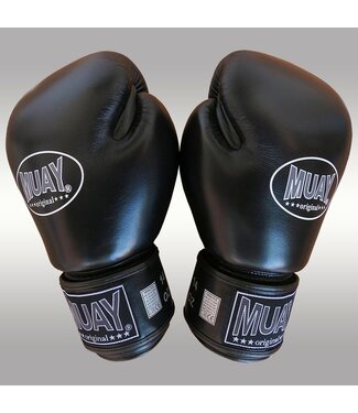 MUAY® MUAY® Original Leder Bokshandschoenen Zwart Zwart