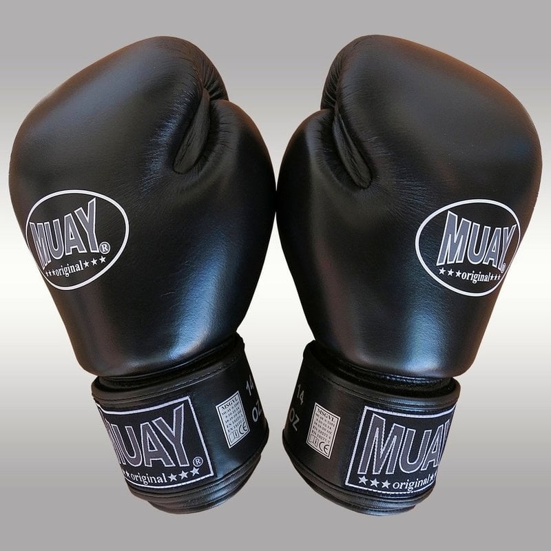 MUAY® MUAY® Original Leather Boxing Gloves Black Black