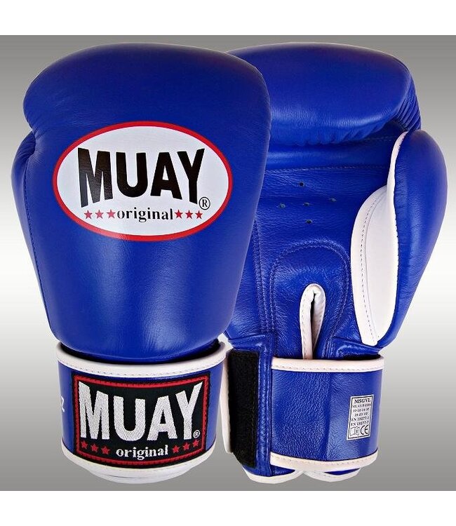 MUAY Boxing Gloves Original Blue Leather