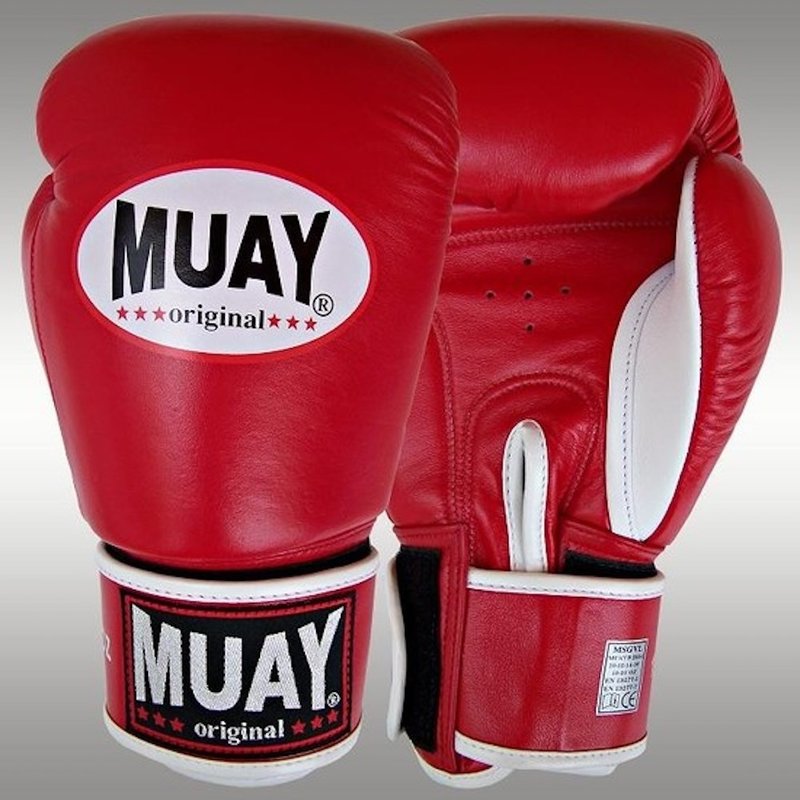 MUAY® MUAY Boxhandschuhe Original Leder Rot