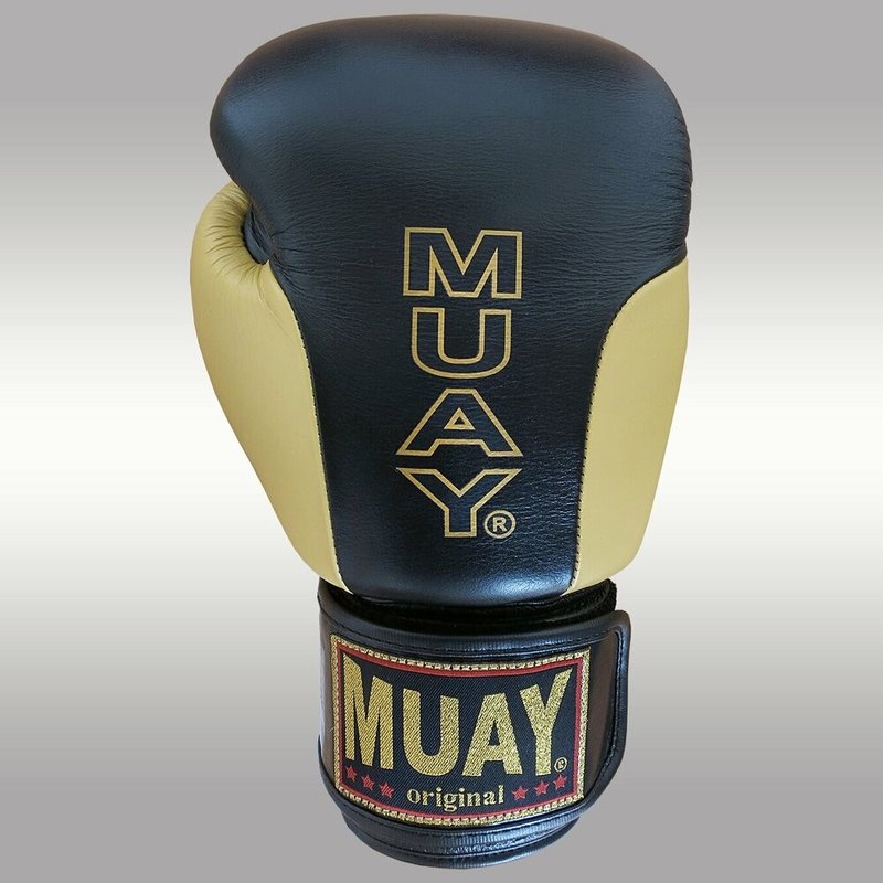 MUAY® MUAY Boxing Gloves Premium Black Gold Leather