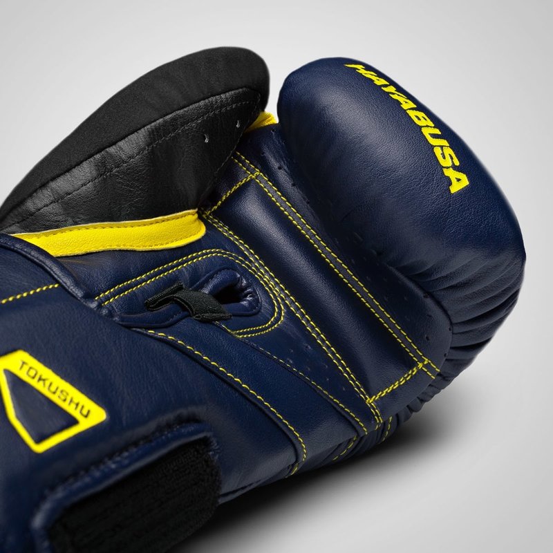 Hayabusa Hayabusa Bokshandschoenen T3 Navy Blauw Geel Vechtsport Nederland