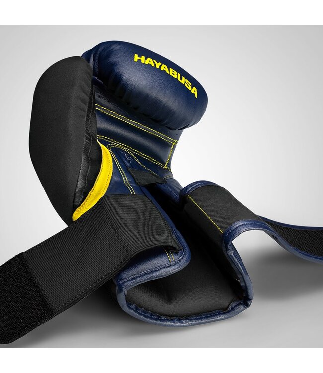 Hayabusa T3 Boxhandschuhe Navy Blau Gelb