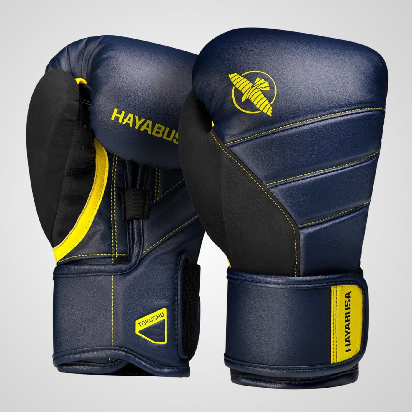 Hayabusa Boxing Gloves T3 Navy Blue Yellow Hayabusa Europe FIGHTWEAR