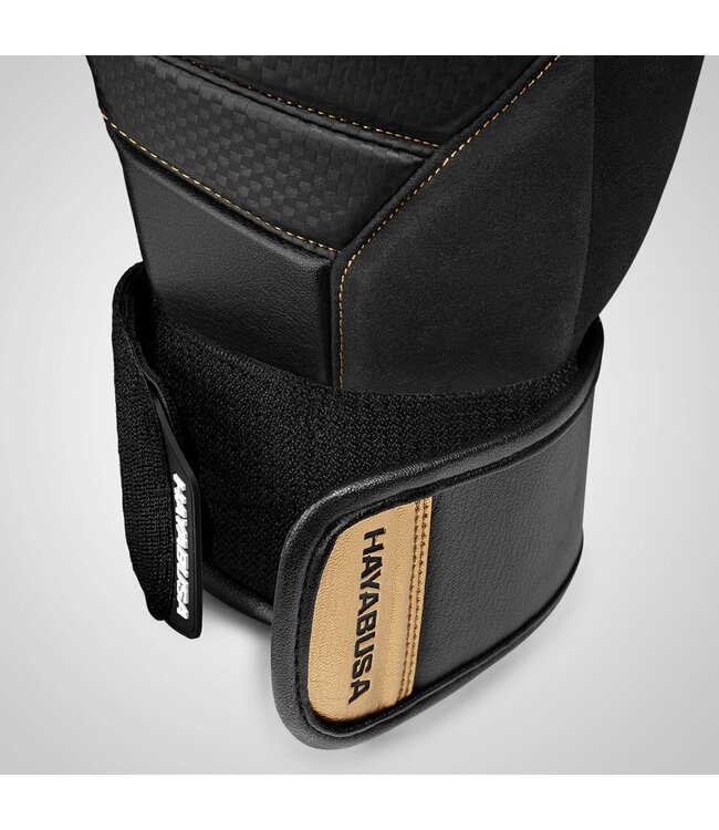 Hayabusa T3 Bokshandschoenen Zwart/Goud – Premium Kickboks & Muay Thai Gloves