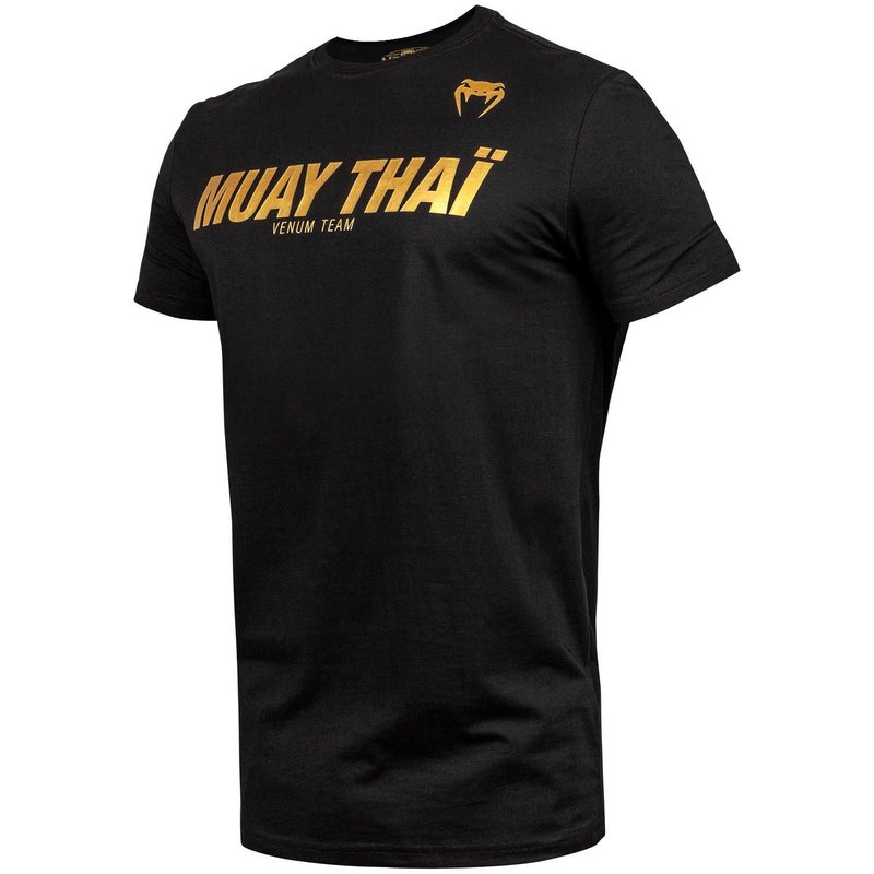 Venum Venum Muay Thai VT Katoenen T-shirts Zwart Goud
